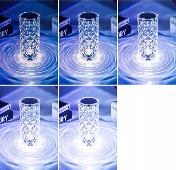 Akrilni akril. LED RGB kristalna vaza + daljinski upravljač