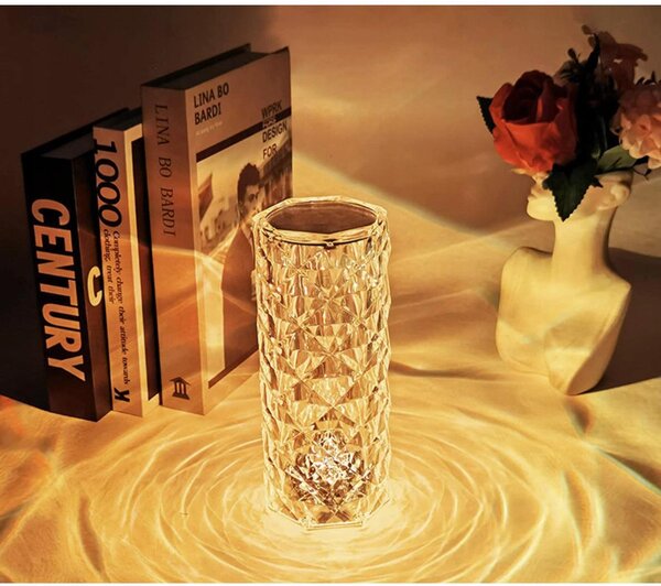 Akrilni akril. LED RGB kristalna vaza + daljinski upravljač