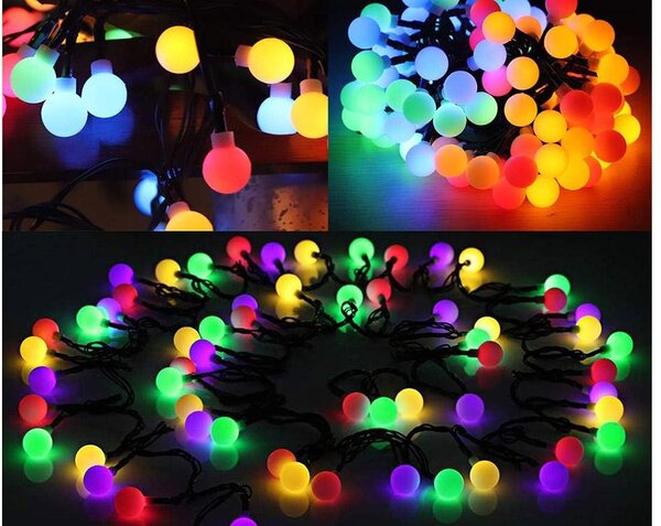 LED RGB 40 Vanjski solarni ukrasni vijenac 690cm 8 funkcija