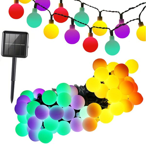 LED RGB 40 Vanjski solarni ukrasni vijenac 690cm 8 funkcija