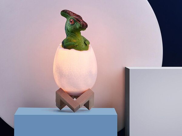 LED RGB dječje noćno lagano jaje Tyrannosaur Dinosaur