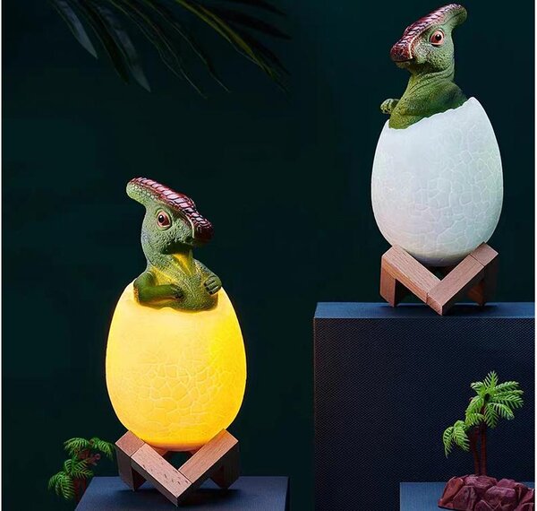 LED RGB dječje noćno lagano jaje Tyrannosaur Dinosaur
