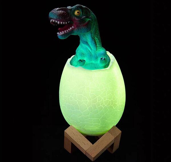LED RGB dječje noćno lagano jaje Tyrannosaur Dinosaur