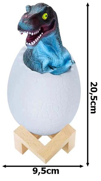 LED RGB dječje noćno lagano jaje Tyrannosaur Dinosaur