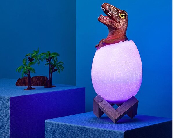 LED RGB dječje noćno lagano jaje Tyrannosaur Dinosaur