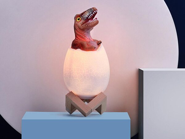 LED RGB dječje noćno lagano jaje Tyrannosaur Dinosaur