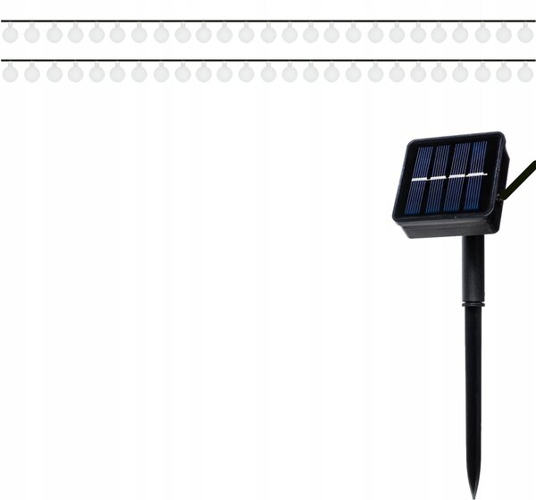LED RGB 50 Vanjski solarni ukrasni vijenac IP65 7M 8 funkcija