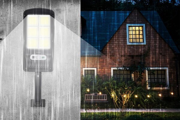 Solar 120 LED COB CESPE LAMPA SA SAVERNIM POKRETANJU ISPIJENE + UKLJUČENO KOLENT