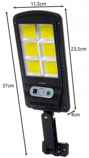 Solar 120 LED COB CESPE LAMPA SA SAVERNIM POKRETANJU ISPIJENE + UKLJUČENO KOLENT