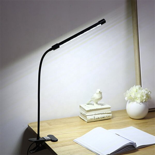 USB 20 LED pokretna stolna svjetiljka crna 63cm crna