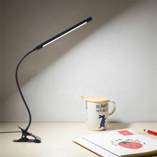 USB 20 LED pokretna stolna svjetiljka crna 63cm crna
