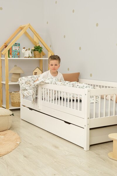 Ourbaby® Dětská postel Teddy Plus - bílá bijela 160x80 cm