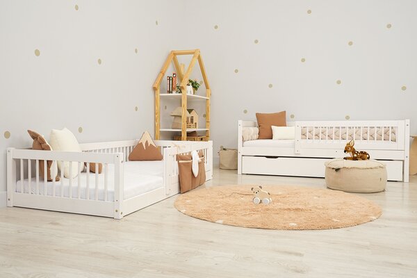 Ourbaby® Dětská postel Teddy Plus - bílá bijela 160x80 cm