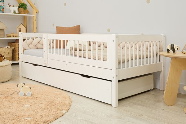 Ourbaby® Dětská postel Teddy Plus - bílá bijela 160x80 cm