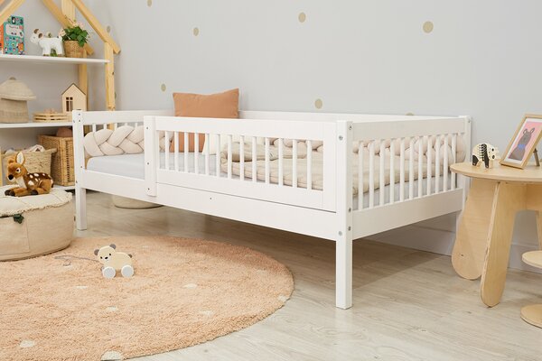 Ourbaby® Dětská postel Teddy Plus - bílá bijela 160x80 cm