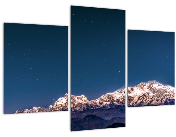 Slika planina i noćnog neba (90x60 cm)