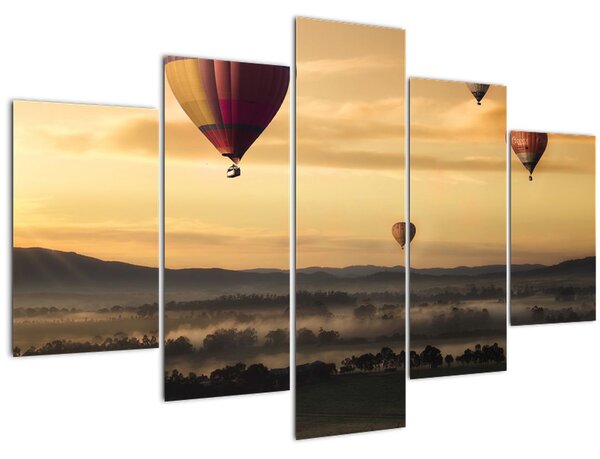 Slika - leteći baloni (150x105 cm)