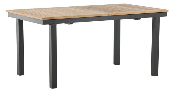 Vrtni stol Dallas 80975x90cm, Crna, Svijetlo drvo, Metal