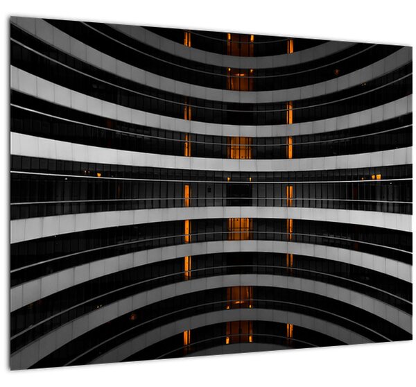 Apstraktna slika - zgrada (70x50 cm)