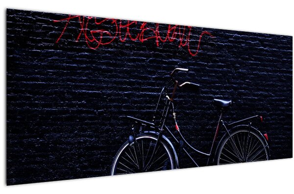 Slika bicikla u Amsterdamu (120x50 cm)