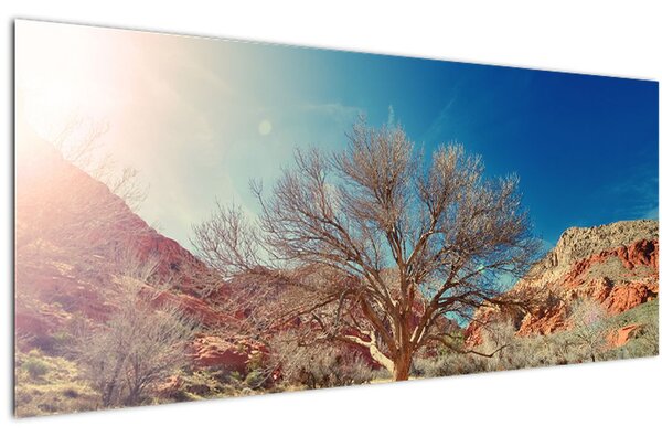 Slika stabla u pustinji (120x50 cm)