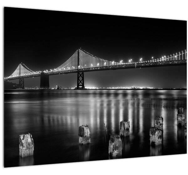 Slika - Crno-bijeli most (70x50 cm)