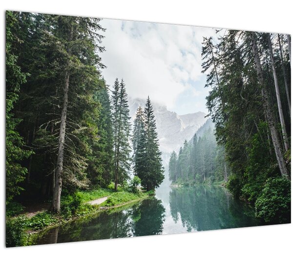 Slika šumskog jezera (90x60 cm)