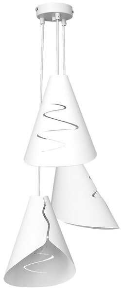 Viseća svjetiljka ALANA 3xE27/60W bijela