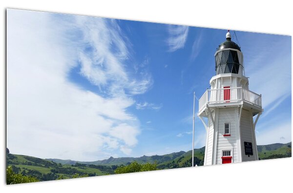 Slika svjetionika Akaroa, Novi Zeland (120x50 cm)
