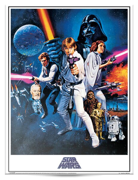 Metalni znak Star Wars - Classics, (30 x 40 cm)