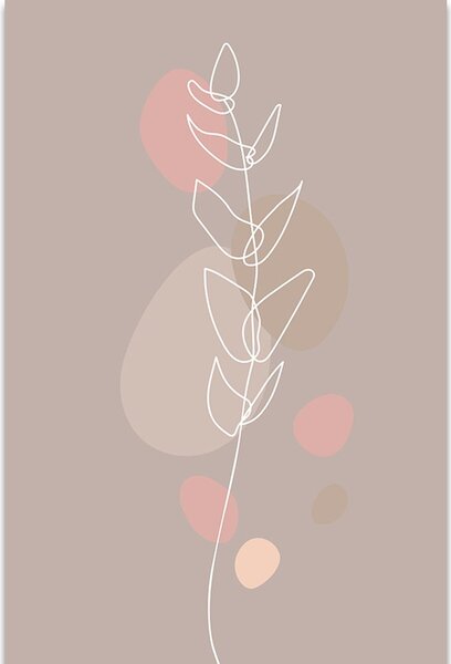 Slika minimalistički list No2