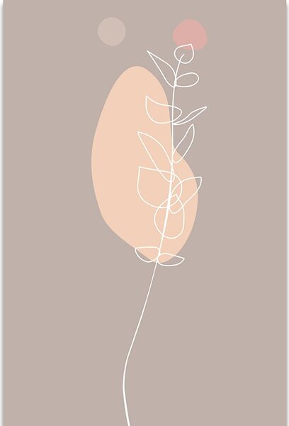 Slika minimalistički list No3