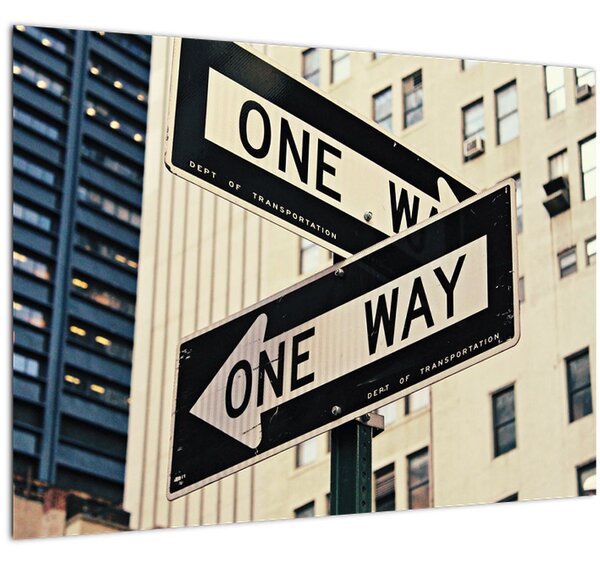 Slika - New York ONE WAY (70x50 cm)