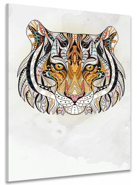 Slika tigar s uzorcima