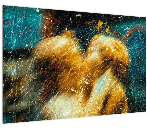 Slika - Ljubljenje anđela (90x60 cm)