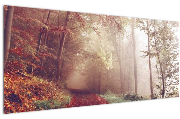Slika - Jesenja šetnja šumom (120x50 cm)