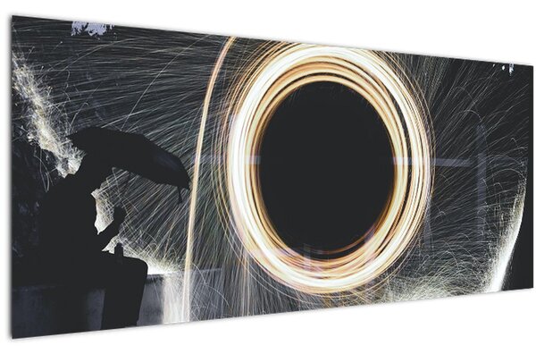 Slika - Svjetlosni šou po kiši (120x50 cm)