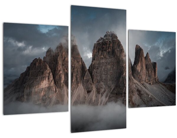 Slika - Tri zuba, talijanski Dolomiti (90x60 cm)