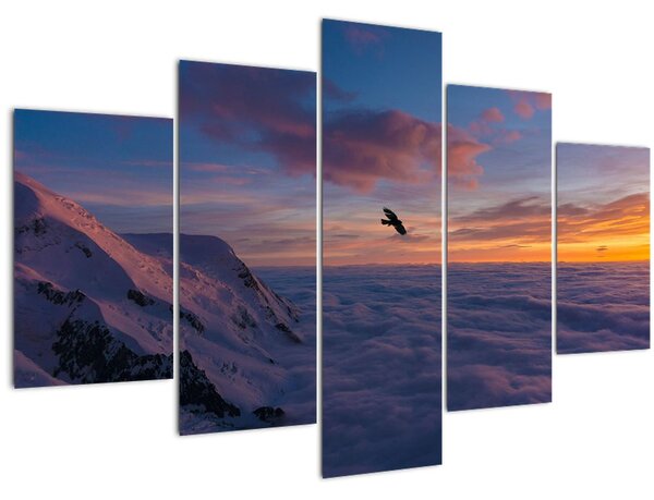 Slika za zalaska sunca, Mt. Blanc (150x105 cm)