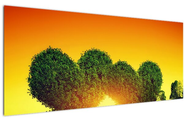 Slika - Srce u krošnjama drveća (120x50 cm)