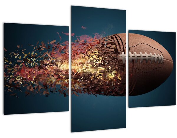 Slika - Ragbi lopta u akciji (90x60 cm)