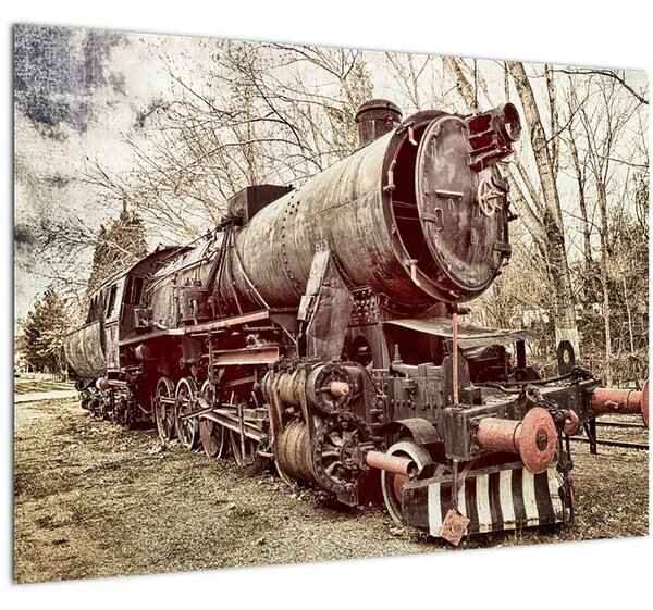 Povijesna slika lokomotive (70x50 cm)