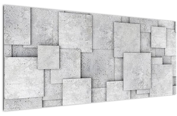 Slika - Apstrakcija betonskih pločica (120x50 cm)