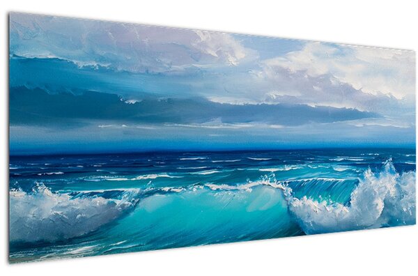 Slika - Morski valovi (120x50 cm)