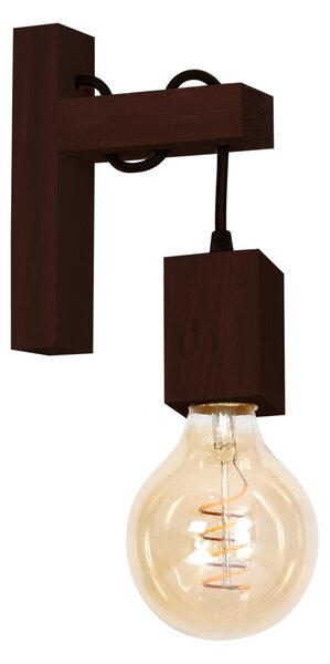 Zidna svjetiljka JACK 1xE27/40W/230V smeđe drvo
