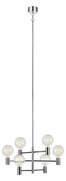 Markslöjd 106419 - Viseći luster CAPITAL 6xE27/60W/230V sjajni krom