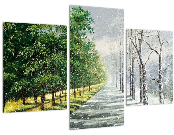 Slika - Zima ili ljeto (90x60 cm)