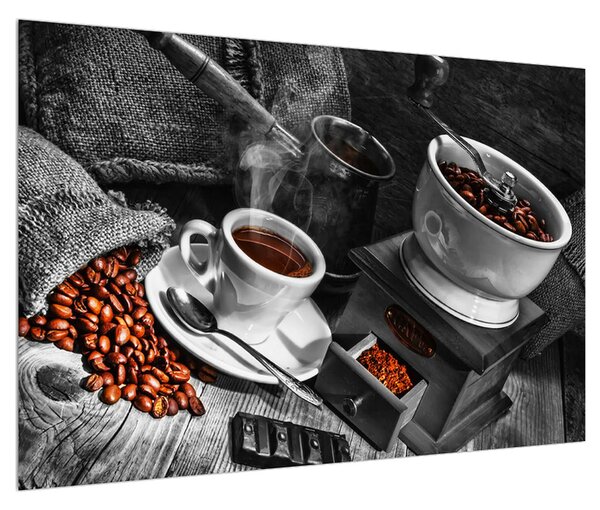Slika šalice kave (90x60 cm)