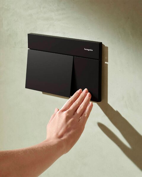 Hansgrohe iFrame Element E tipka za vodokotlić, crna