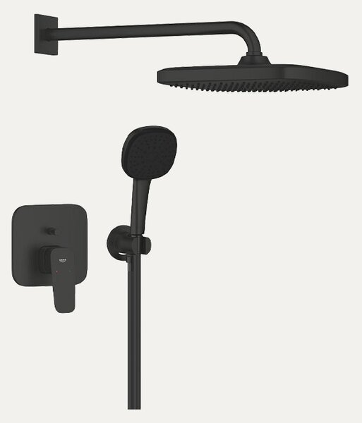 Grohe Cubeo Podžbukni tuš set s Tempesta 250 - matt black